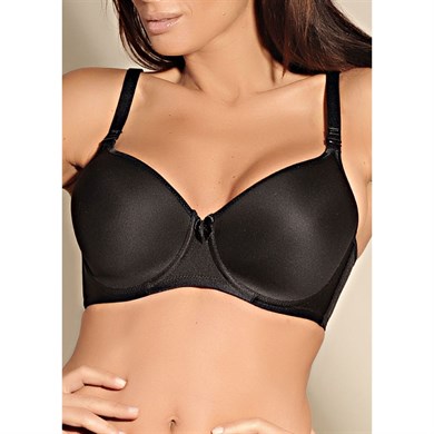 Magic Form 5738 Düz Kumaşlı İnce Süngerli Büyük Beden Toparlayıcı Sütyen - Siyah