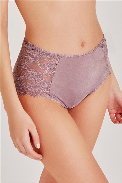 Magic Form 589 Jarse Kumaş Dantelli Şort Külot-Çinko