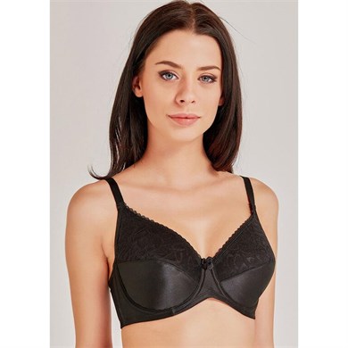 Magic Form 6297 Dantelli İçi Boş Toparlayıcı Sütyen - Siyah