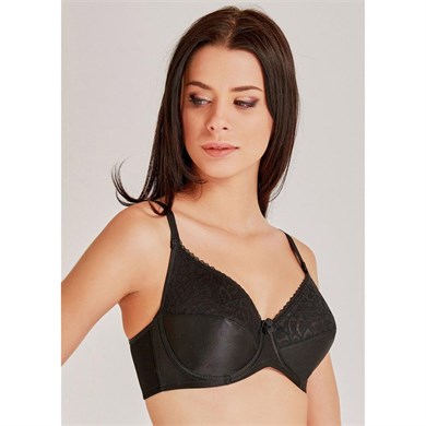 Magic Form 6297 Dantelli İçi Boş Toparlayıcı Sütyen - Siyah