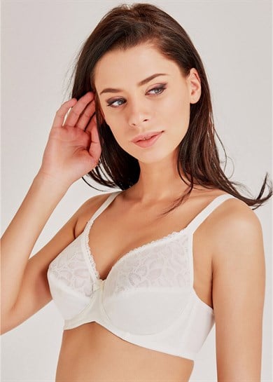 Magic Form 6297 Dantelli İçi Boş Toparlaycı Sütyen - Ekru