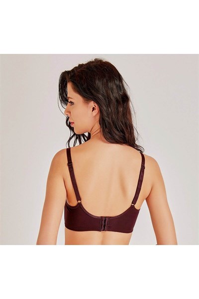 Magic Form 6689 Dantel İçi Boş Toparlayıcı Sütyen - Bordo