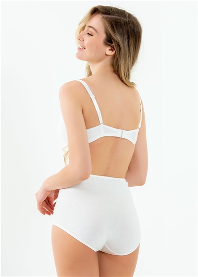 Magic Form 680 Dantelli Yüksel Bel Külot-Ekru