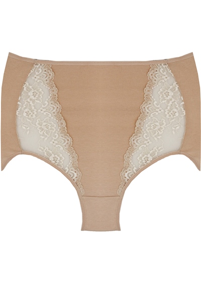 Magic Form 680 Dantelli Yüksel Bel Külot-Ten