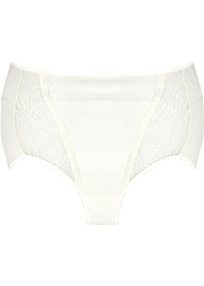 Magic Form 680 Dantelli Yüksel Bel Külot-Ekru