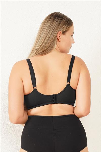 Magic Form 6838 Kadın Penye Desteksiz Balenli Toparlayıcı Sütyen-Siyah