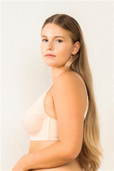 Magic Form 6838 Kadın Penye Desteksiz Balenli Toparlayıcı Sütyen-Ten