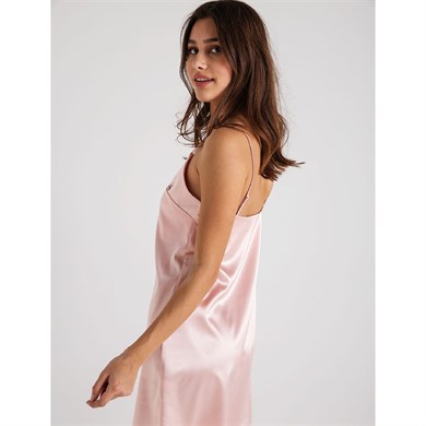 Magic Form 7270 Askılı Saten Gecelik - Prenses Pembe