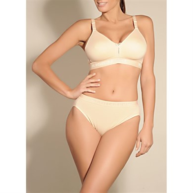 Magic Form 7822 Penye Kumaşlı Süngersiz Sporcu Sütyeni - Ten