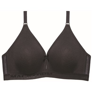 Magic Form 7822 Penye Kumaşlı Süngersiz Sporcu Sütyeni - Siyah