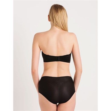 Magic Form 783 Geniş Kenarlı Yüksek Bel Tüllü Külot - Siyah