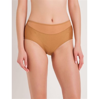 Magic Form 783 Geniş Kenarlı Yüksek Bel Tüllü Külot - Bakır