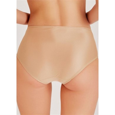 Magic Form 783 Geniş Kenarlı Yüksek Bel Tüllü Külot - Ten