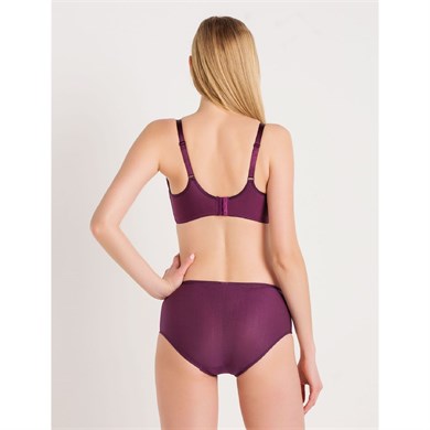 Magic Form 783 Geniş Kenarlı Yüksek Bel Tüllü Külot - Mürdüm