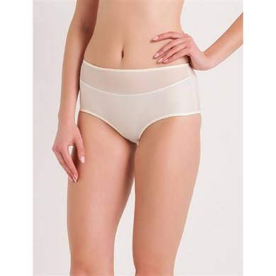 Magic Form 783 Geniş Kenarlı Yüksek Bel Tüllü Külot - Ekru