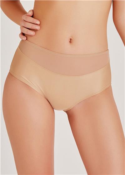 Magic Form 783 Kadın Geniş Kenarlı Yüksel Bel Tüllü Külot-Koyuten