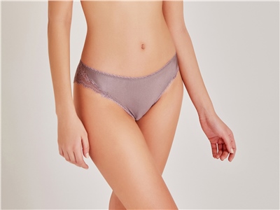 Magic Form 789 Önü Kumaş Arkası Dantel Normal Külot - Çinko