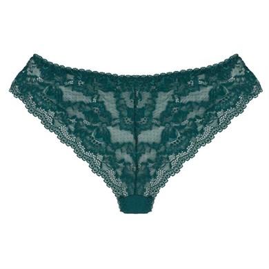Magic Form 789 Önü Kumaş Arkası Dantel Normal Külot - Petrol Yeşili