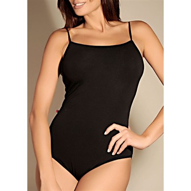 Magic Form 8121 Düz Penye Kumaşlı Body - Siyah