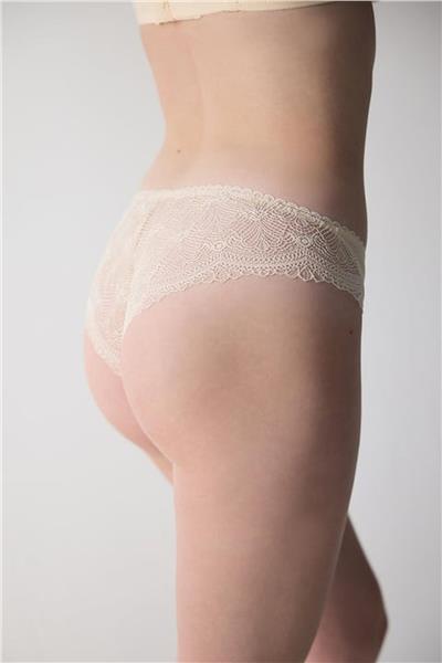 Magic Form 840 Kadın Önü Kumaş Arkası Dantel Külot-Ten