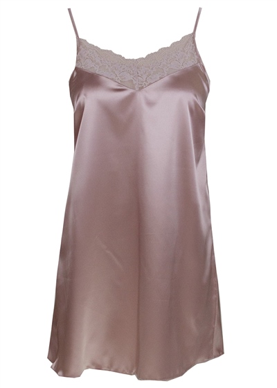 Magic Form 87430 Kadın İp Askılı Saten Gecelik-Gülkurusu