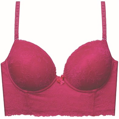 Magic Form 9235 Tüm Dantel Yarım Büstiyer - Fuşya