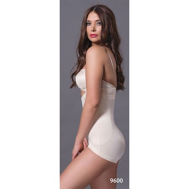 Magic Form 9600 Alttan Çıtçıtlı Göğüs Altı Dikişsiz Korse - Ten