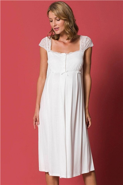 Monamise 18300 Hamile Lohusa Gecelik - Ekru