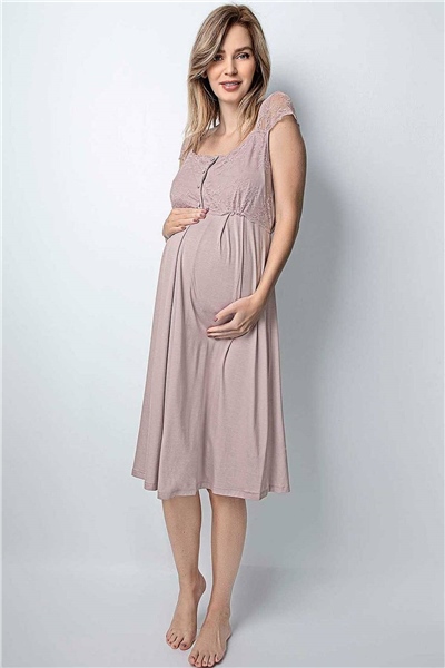 Monamise 18439 Hamile Lohusa Gecelik - Vizon