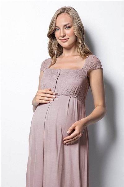 Monamise 18439 Hamile Lohusa Gecelik - Vizon