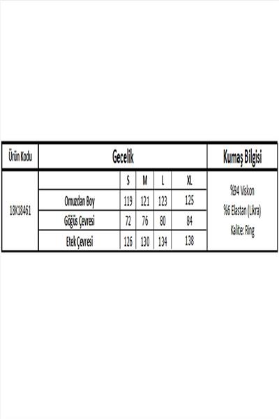 Monamise 18461 Kadın Siyah Kalın Askılı Göğüs Ve Sırt Dekolteli Dantelli Yırtmaçlı Gecelik -Siyah