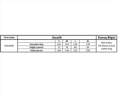 Monamise 18485 Kadın Kalın Askılı Göğüs ve Sırt Dekoteli Brode Dantelli Yırtmaçlı Gecelik-Haki