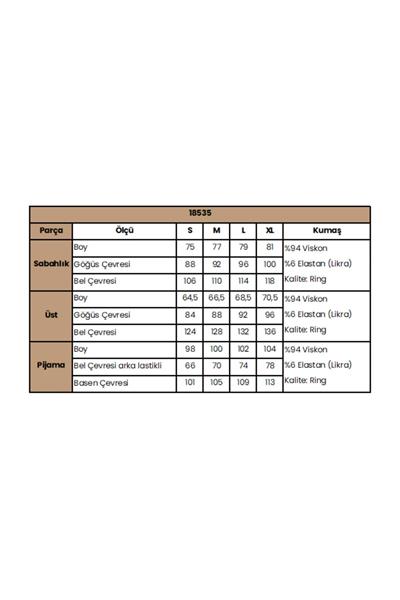 Monamise 18535 Hamile Lohusa Sabahlıklı Pijama Takım-Yeşil