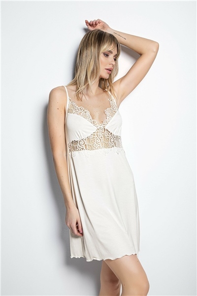 Monamise 19164 Gecelik-Ekru