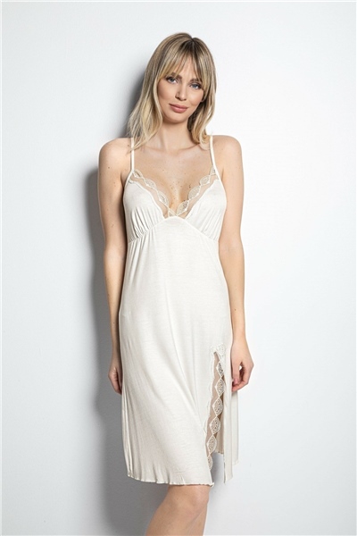 Monamise 19174 Gecelik-Ekru