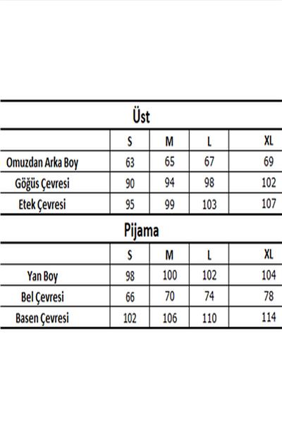 Monamise 22113 Kadın Uzun Kollu Pijama Takımı-Tarçın