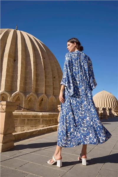 Monamise 23038 Kadın İp Askılı Gecelik Sabahlık Takım-Lacivert