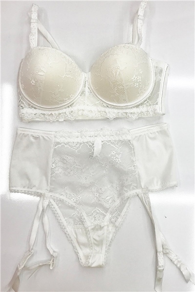 Orkide  SOFIAJARTIYER Destekli Staples Jartiyer Takım-Ekru