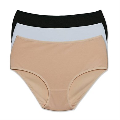 Pierre Cardin 2033 Üçlü Slip Külot - Siyah-Beyaz-Ten