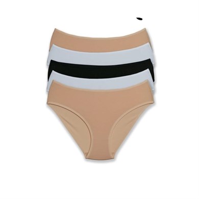 Pierre Cardin 2056 Beşli Slip Külot - Beyaz-Ten-Siyah