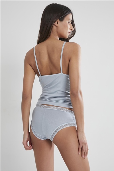 Pierre Cardin 305 Kadın İp Askılı Atlet Külot Takım-Mist
