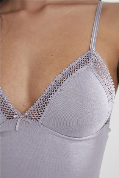 Pierre Cardin 305 Kadın İp Askılı Atlet Külot Takım-Royal