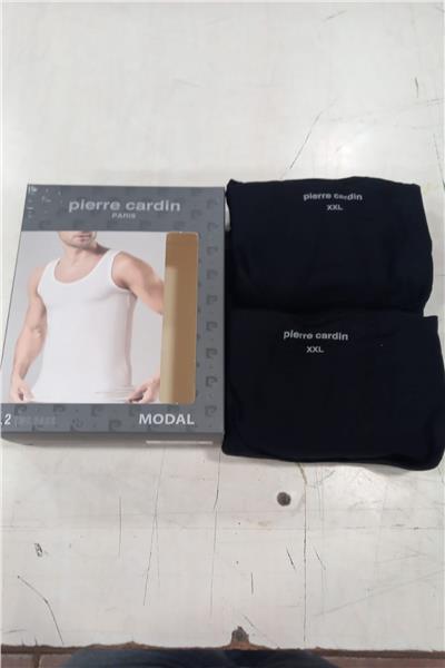 Pierre Cardin 315 Erkek Modal 2li Askılı Atlet-Siyah