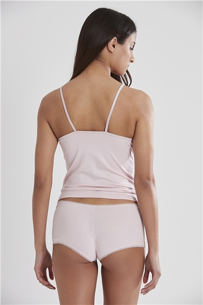 Pierre Cardin 332 Kadın İp Askılı Atlet Külot Takım-Pudra