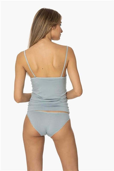 Pierre Cardin 356 Kadın İp Askılı Atlet Külot Takım-Mist