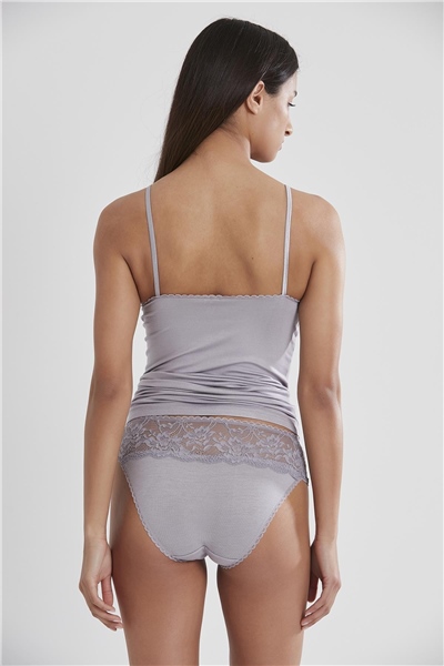 Pierre Cardin 375 Kadın Dantelli Penye Atlet Külot Kaşkorse Set - Royal