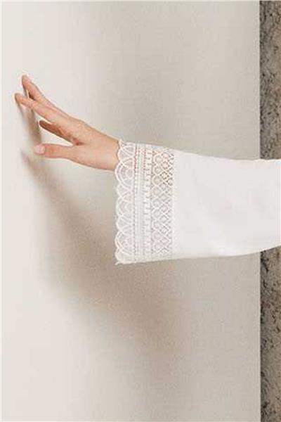 Pierre Cardin 4005 Hamile Lohusa Sabahlıklı Gecelik Takım-Ekru