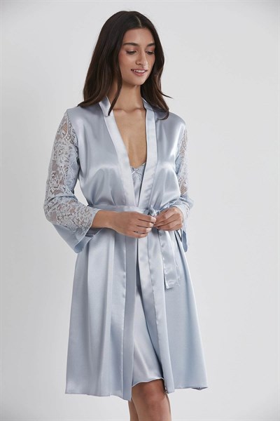 Pierre Cardin 4025 Gecelik Sabahlık Takım - Mist