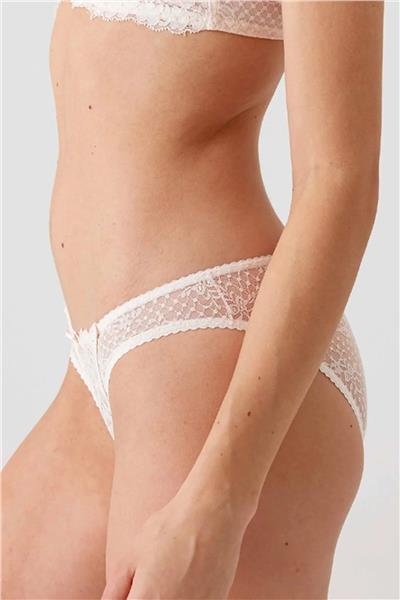 Pierre Cardin 4030 Kadın İnci Dantelli Boş Cup Sütyen Külot Takım-İnci