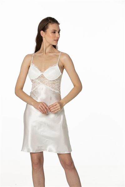 Pierre Cardin 4050 Gecelik Sabahlık Takım - Ekru
